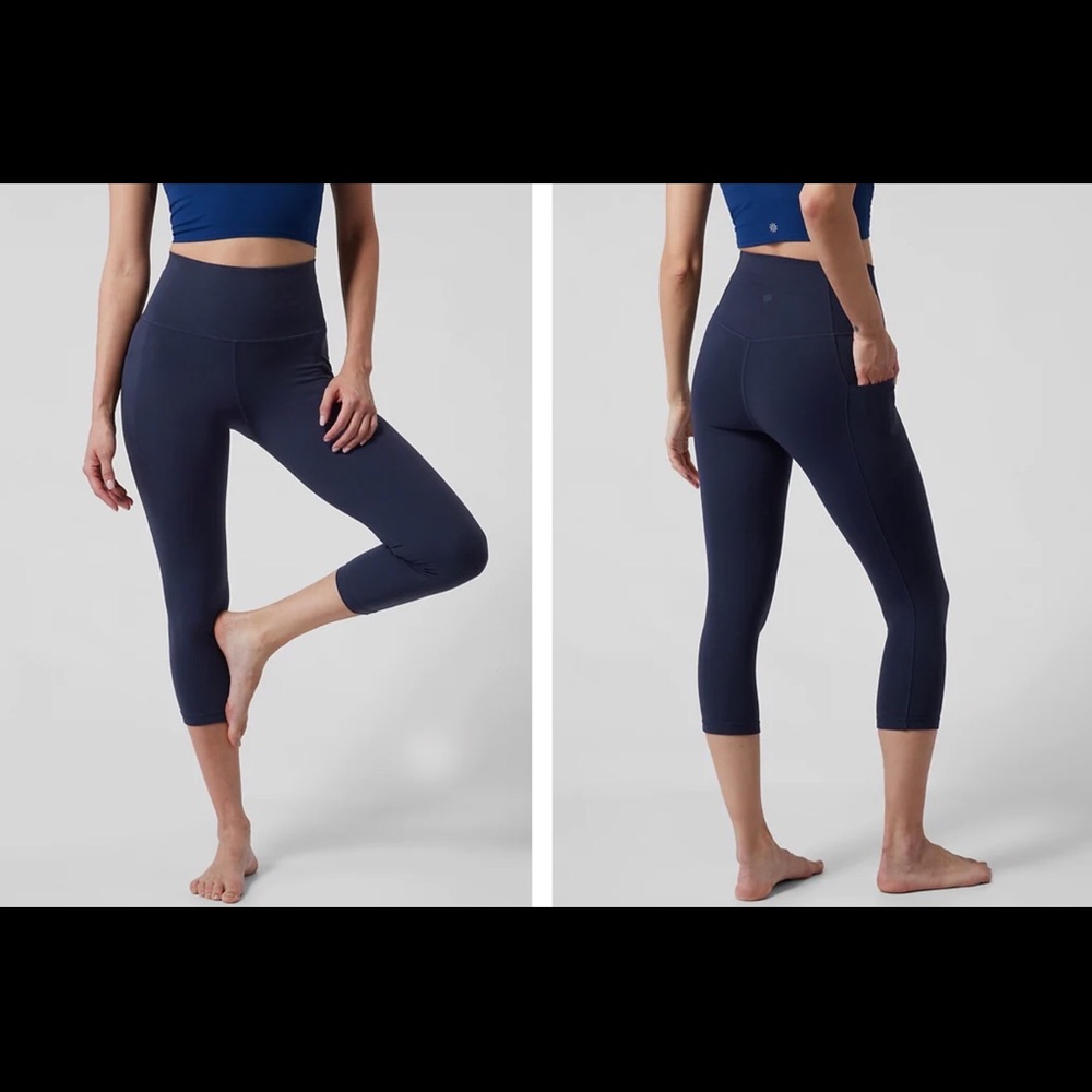 Athleta salutation pocket capri yoga pants